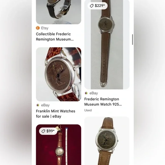 Vintage Fredric Remington museum watch 925 sterling silver bronco buster watch - Picture 14 of 15